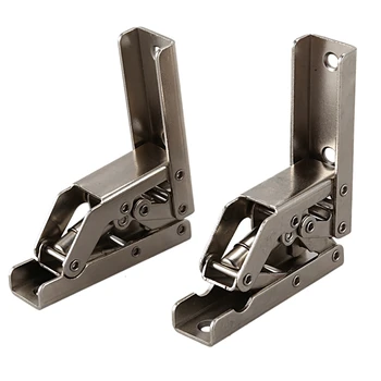 

2Pcs 90 degree folding Hinge simple installation conversion 180 degree table support sheet concealed flap hinge