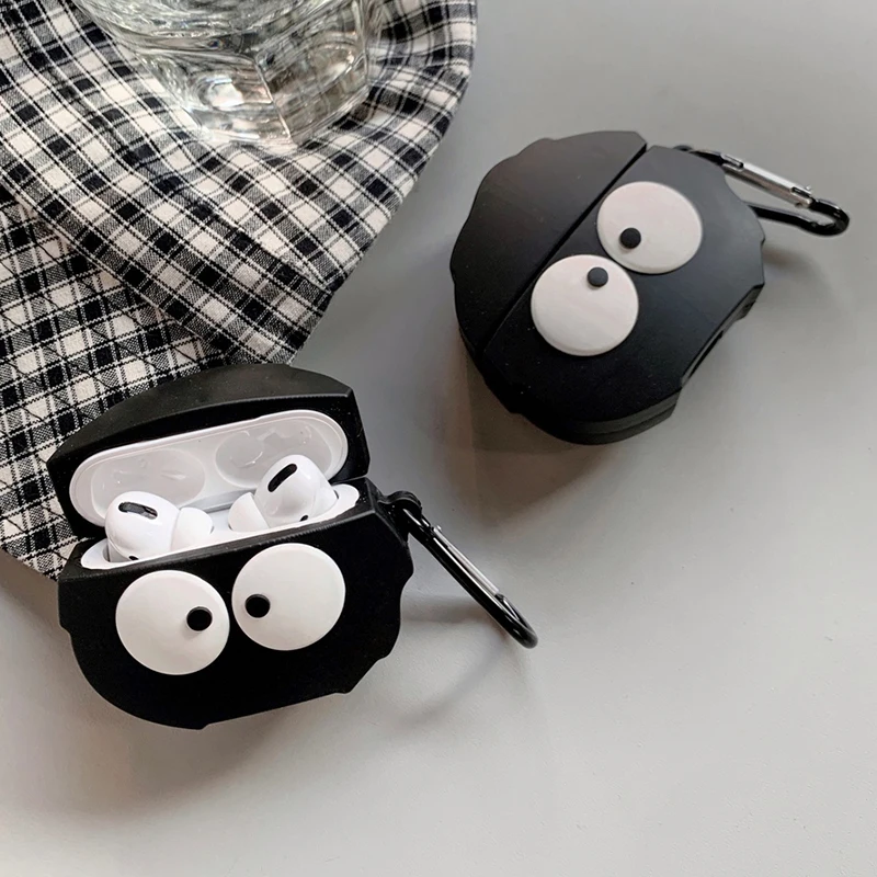 Чехлы для наушников airpods pro с объемными мультяшными брикетами и шариками для Airpods 1, 2, 3, bluetooth-гарнитура, силиконовый чехол для наушников с крючком
