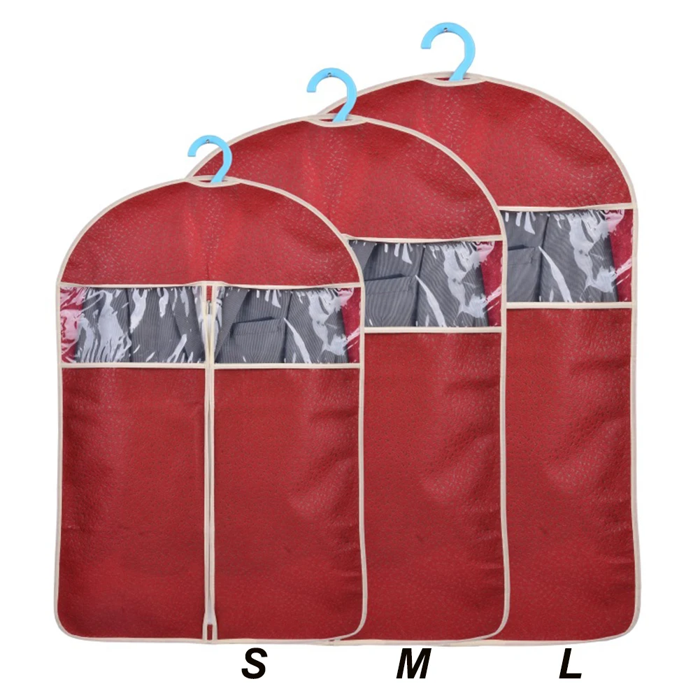 Cloth Cover Hanging Protector Transparent Dustproof Bag Wardrobe Storage Garment Suit Home Window Design Practical Space-saving