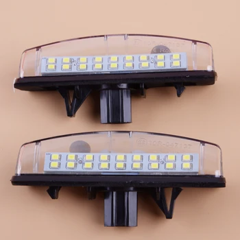 

1 Pair 1.8W 18 LED 2 Pin License Number Plate Light Lamp fit for Toyota Camry Echo Prius Lexus LS430 Mitsubishi Grandis