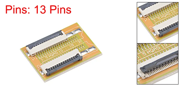 13 Pin Uxcell Расширение Разъем Aapter для Кабель FFC FPC расширение молния HDD 13 Pin - Цвет: 13 Pin