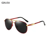 Lunettes de soleil de luxe pour homme et femme, style rétro, pour la conduite et la pêche, de marque, en métal, pour homme 5