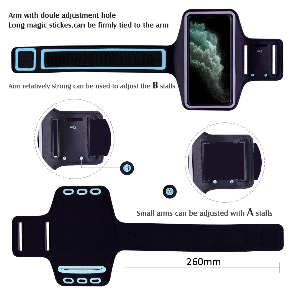 Waterproof Sport Running Gym Arm Band Case For iPhone 13 12 mini 11 Pro XS Max XR X 8 7 6 6S Plus SE 2020 2022 5 5S Cover Bag iphone se phone case