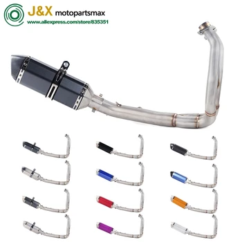 

Full System Slip On For kawasaki ER6N ER6F NINJA650R 2012-2016 Ninja650 Z650 Motorcycle Full Exhaust Muffler Middle Link Pipe