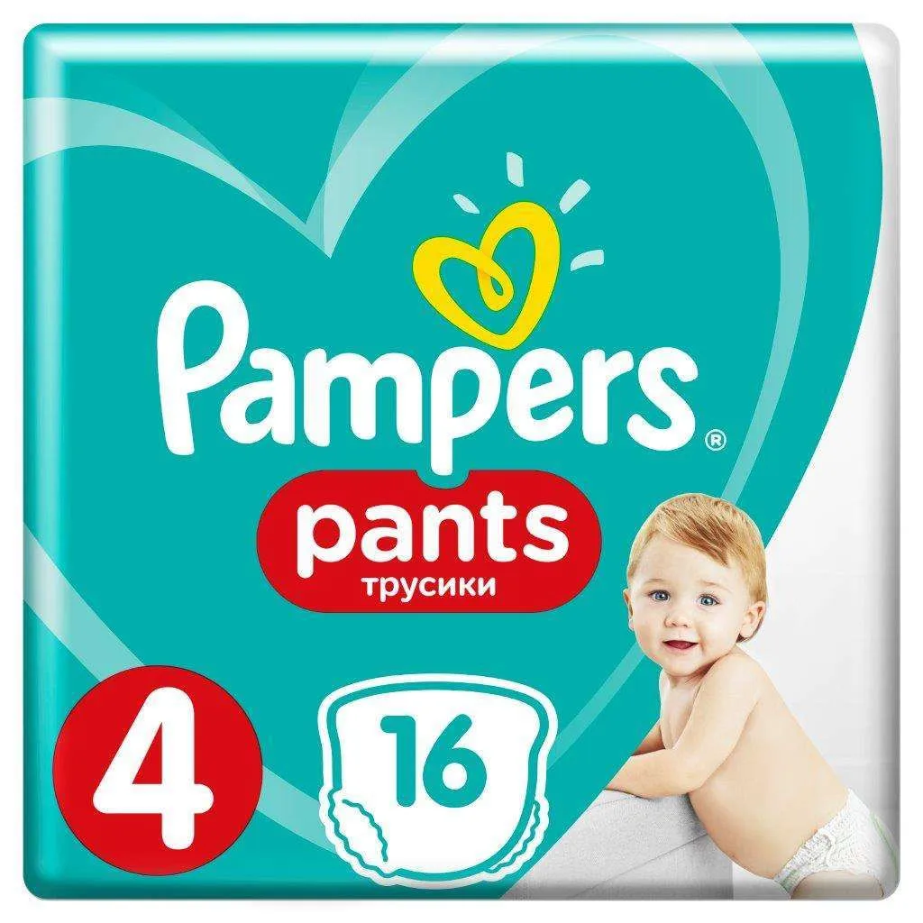 Трусики Pampers Pants 4(9-14 кг) 16 шт