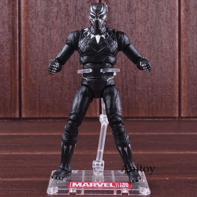 Черные фигурки Marvel Panther Toys ПВХ Коллекция Фигурки Модель игрушки 17 см