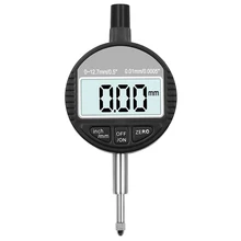 0-12.7Mm/1 Inch Range Gauge Digital Dial Indicator Precision Tool 0.01Mm/0.0005 Inch Tester Dial Indicator