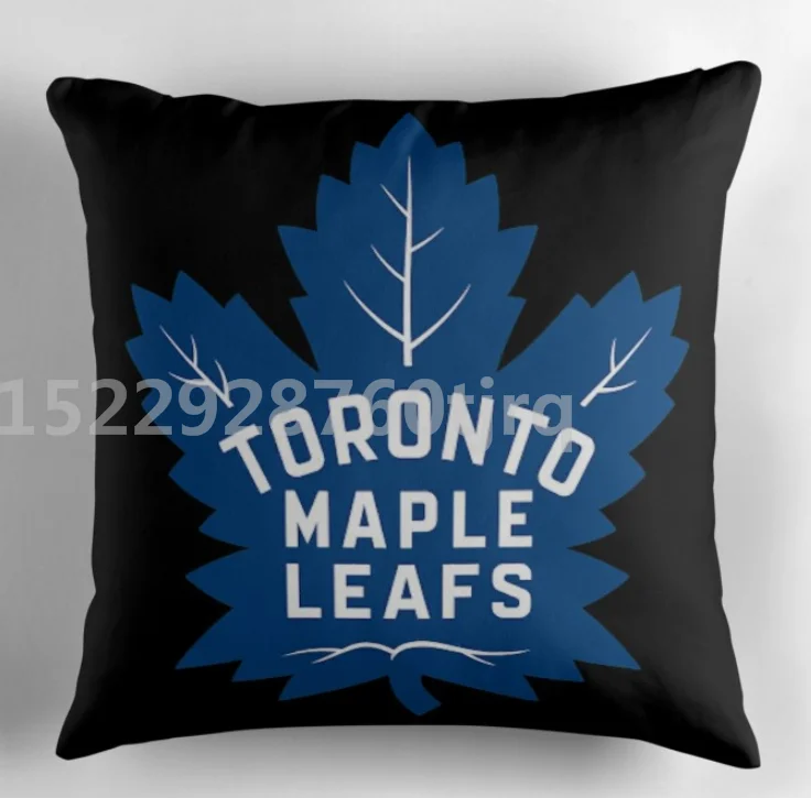 Pro Ice Hockey League Team Variety Logo Cotton Cushion Design Pillow Case Cotton Made Pillow Case 45X45cm,55X55cm(Two side - Цвет: photo color