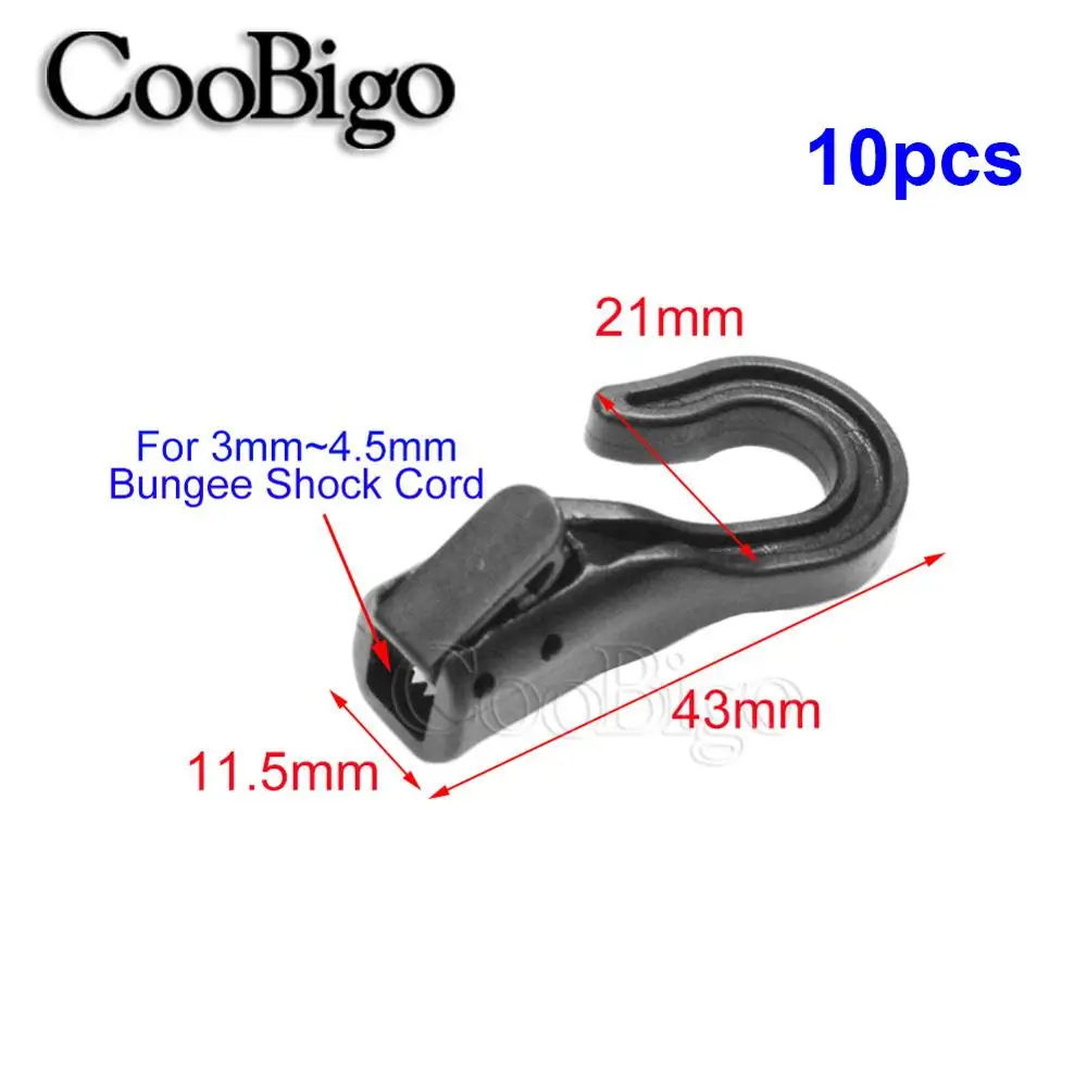 Heavy Duty Elastic Bungee Strap with Plastic Hook
