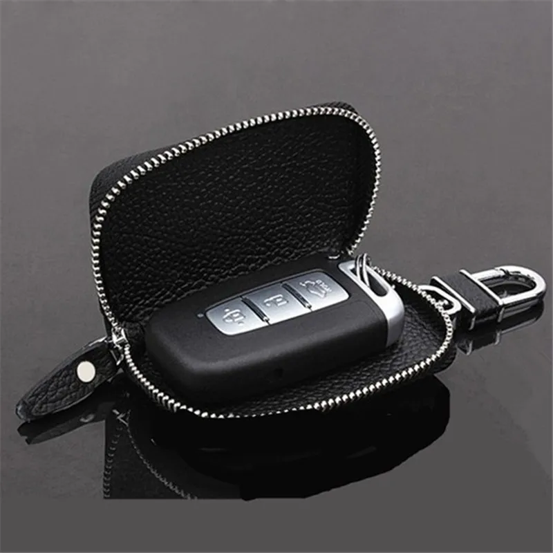 PU Leather Car Key Wallets Men Key Holder Housekeeper Keys Organizer Women Keychain Covers Zipper Case Bag Pouch Purse key organizer key case key purse key holder