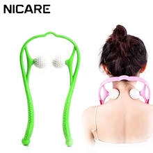 

NICARE Pressure Point Therapy Neck Massage Roller Pressure Pain Relieve Handheld Neck Shoulder Dual Trigger Point Self Massager