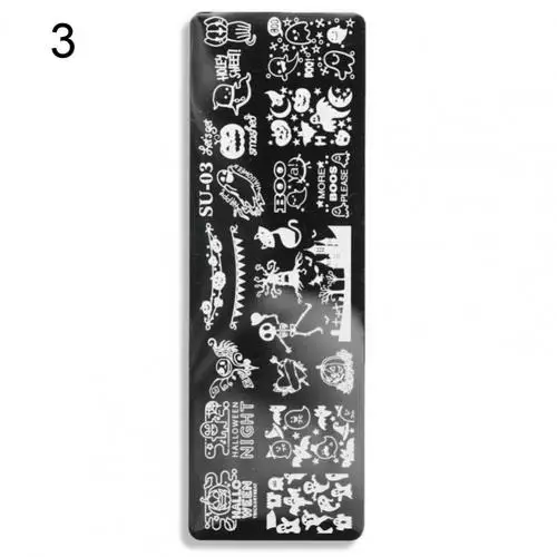 Nail Stamping Plates Human Face Design Multiple Pictures Solid Manicure Art Stainless Steel Printing Plate for Girl 3