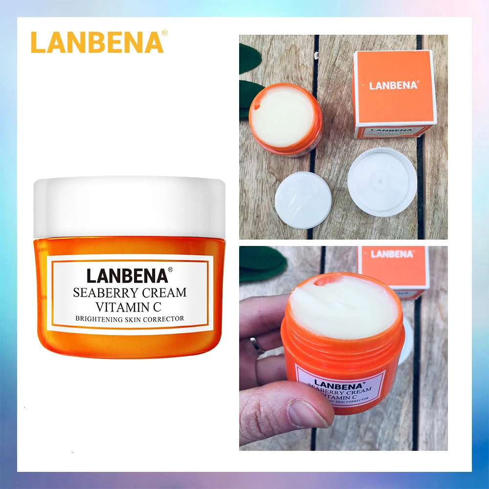 LANBENA Vitamin C Facial Cream Whitening Brighten Lifting Remove Anti Wrinkle Aging Moisturizing Face Care 40g | Красота и здоровье