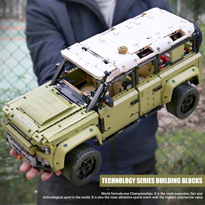 13175 техническая модель автомобиля Mould King совместимая с MOC Land SUV Rover защитная