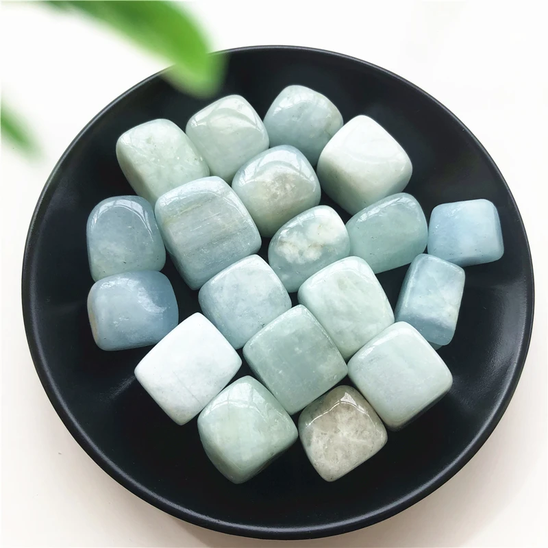 Прямая поставка 50 г 10 30 мм Натуральный аквамарин кубические камни лечебные