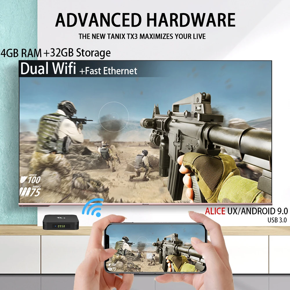 Transpeed Android 9,0 4G 64G tv BOX wifi Youtube 4k 3D Amlogic S905X3 Bluetooth Youtube Google плеер набор магазина top box