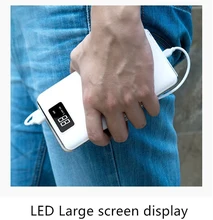 20000mah 전원 은행 외부 배터리 lcd 휴대용 휴대 전화 daul usb 충전기 powerbank xiao mi mi iphone x samsung 8(China)