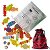Montessori Sensory Toys Children Board Game Wooden Candy Dice Colors Matching Game Memory Training Educational Toys For Children 1