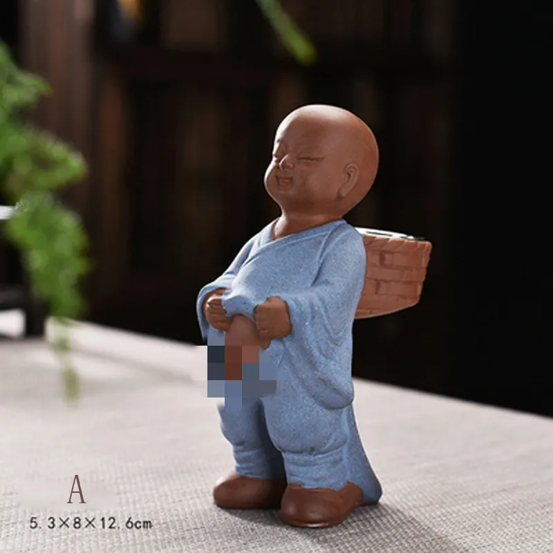 Little Boy Purple Sand Water Spray Tea Infuser, Creative Pet Decoration, Chinese Kung Fu Puer, Teaware Accessory