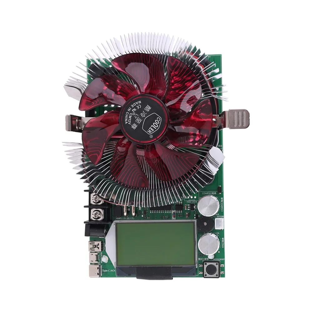 Электронный тестер нагрузки 150W 200V 20A USB регулируемый испытательный модуль измеритель мощности