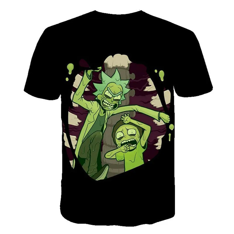 summer Fashion kids t-shirt Cartoon Rick and Morty 3d Print boys/girls tshirt Hip hop Tee shirts plus size t-shirt