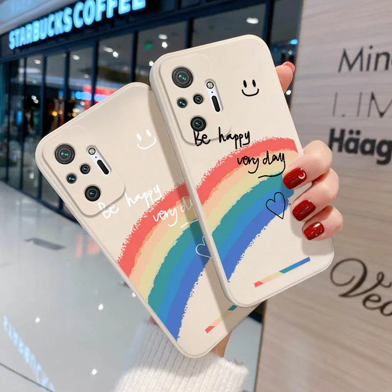 Купить Чехол Funda для Xiaomi Redmi Note 10 Pro чехол Note10 9 8 11 10s 9s Poco X3 M4 9C NFC 9T 9A радужные чехлы | Бамперы (1005003435359925)