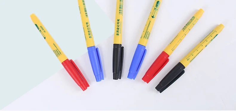 Haile 3/5Pcs/lot Long Head Markers Pen Bathroom Woodworking Decoration Multi-purpose Deep Hole Marker Pens Supplies