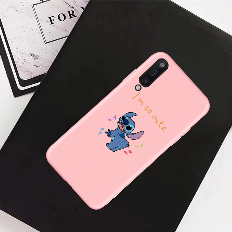 Stitch 3 pink case С рисунком героев из мультфильмов, чехол для телефона чехол для samsung galaxy A50 A10 A20 A30 A40 A60 A70 A80 M20 M30 M40 S10 S9 S8 Plus note 8 9 10 Pro - Цвет: Stitch 3 pink case
