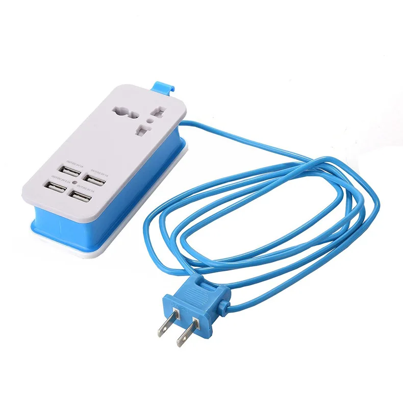 Перекрестная граница для коммутационная панель американского стандарта с usb-портом и зарядкой 5V2A быстро-синий