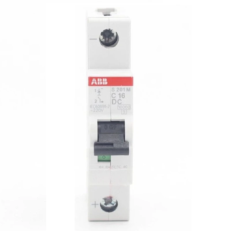 ABB Miniature Circuit Breaker S200MDC series C type 1P S201MC1DC S201MC6DC S201MC16DC S201M