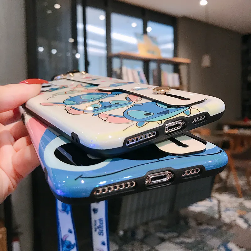 Ститч чехол для телефона для IPhone 11 Pro Max XR XS чехол милый силиконовый чехол для IPhone 7 8 6s Plus чехол для телефона мультяшный Мягкий ТПУ чехол