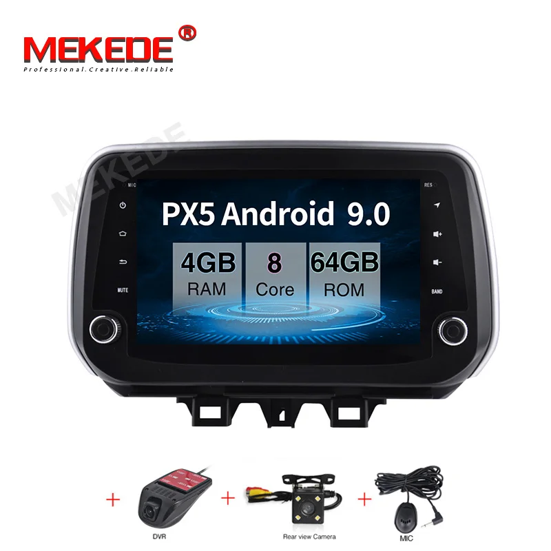 64G DVD camera DVR MEKEDE " Android 9,0 4+ 64G Автомобильный мультимедийный плеер для hyundai New Tucson IX35 автомобильный Радио gps Навигация стерео - Цвет: 64G DVD camera DVR