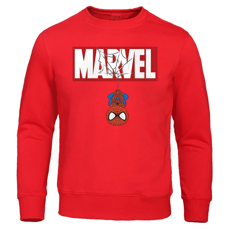 red 6 Толстовка Мстители весна осень спортивный костюм MARVEL принт Человека-паука толстовки мужские повседневные мужские уличные - Цвет: red 6