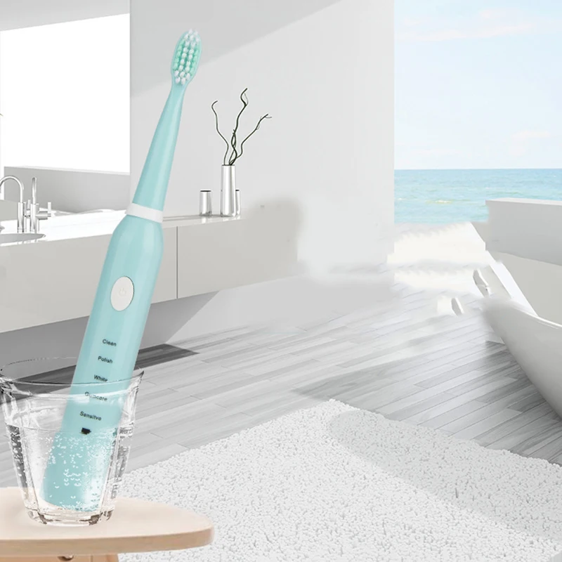 Sonic Electric Toothbrush Battery Operated With 4x Brush Heads Oral Hygiene Health Products Usb Rechargeable Toothbrush Blue Sonic Electric Toothbrush Battery Operated With 4x Brush Heads Oral Hygiene Health Products Usb Rechargeable Toothbrush Blue