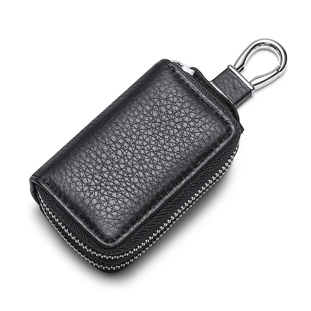 Organizador de Llaves Leather Piel Negra