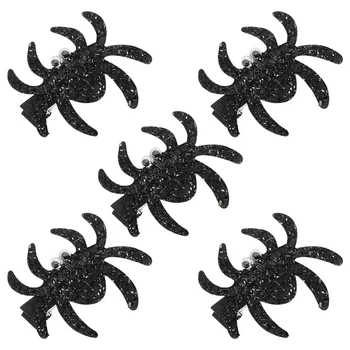 

5 Pcs Halloween Hairpins Spider Shape Hair Pins Hair Accessories for Costume Party Halloween Ghost Festival