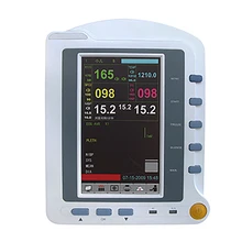 CMS6500 Touch Screen Patient Monitor ECG NIBP SPO2 RESP TEM PR 6 Parameters Portable Hospital Medical Device Vital Signs Monitor