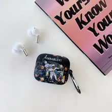  New Soft PC Earphone Case For OnePlus Buds Pro Astronaut space Crystal stickers Bluetooth Headset Protecte Charging Case Funda 
