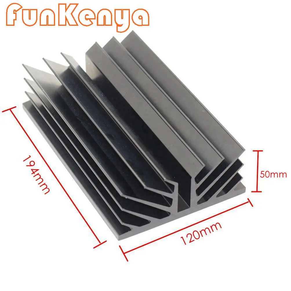 

Power Amplifier Heat Dissipation Professional Radiator DIY Chassis Heatsink W120 H50 D194 Radiator Suitable for Class A