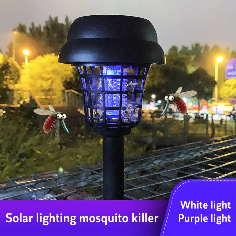 Lampe solaire anti-moustiques, imperméable, répulsif, tue les mouches,  piège à insectes, pour jardin extérieur  anti moustique lampe moustique  lampe solaire exterieur anti mouche  - AliExpress