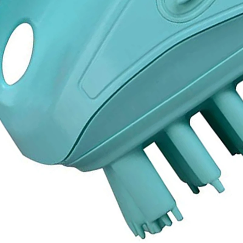 Sonic Vibration Shampoo Instrument Electric Shampoo Brush Massage Care Shampoo Green
