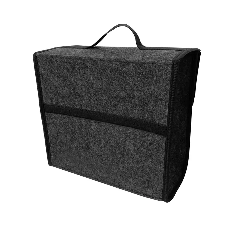 Car Storage Travel Bag Soft Woolen Felt Car Trunk Organizer Car Storage Bag  Folding Storage Bag