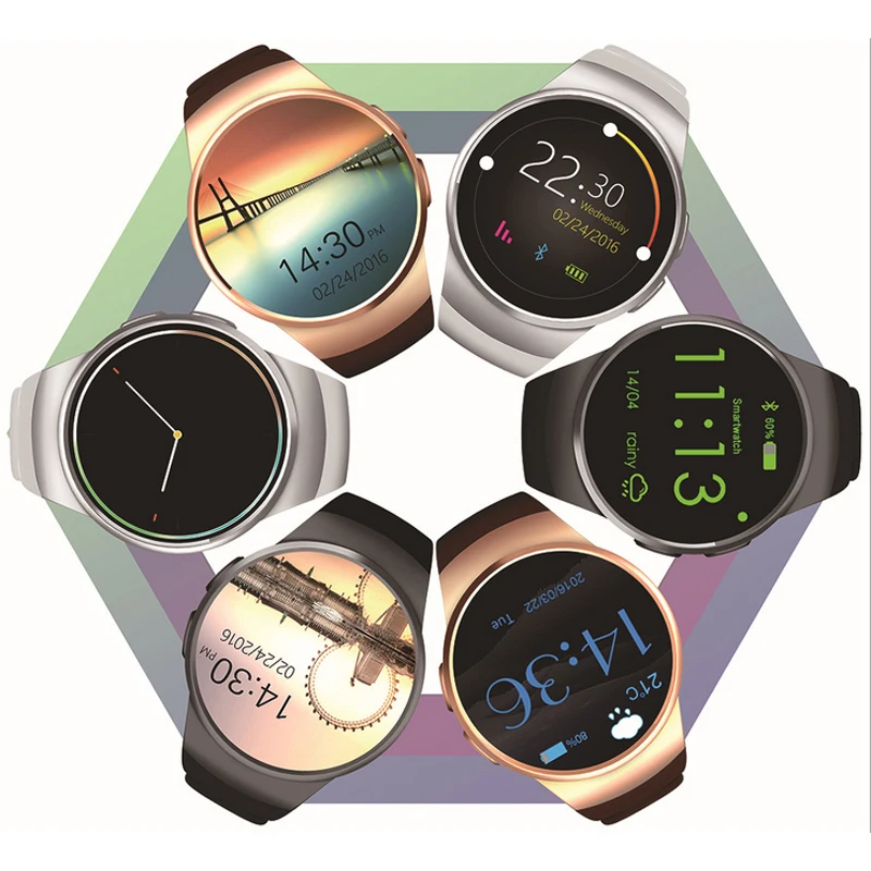 

Outdoor Sports WIFI Smart Watch Phone Mans Waterproof SIM Card Android IOS GPS Heart Rate Monitor Women Smartwatch Bracelet KW18