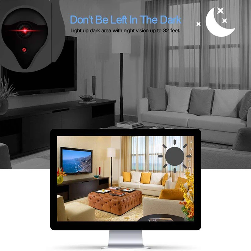 Домашняя IP камера безопасности WiFi 1080P 720P беспроводная сеть CCTV камера наблюдения P2P ночное видение детский монитор