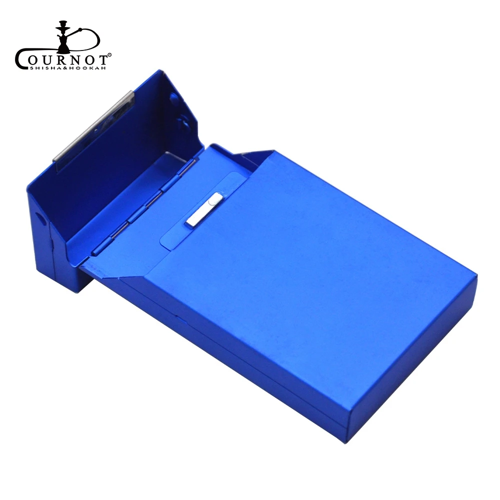 

COURNOT Thin Aluminum Cigarette Case Cover 16MM*60MM*105MM For Thin Cigarettes Case Holder Hard Metal Tobacco Box Case Cover