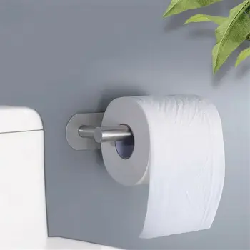 

Self Adhesive Bathroom Toilet Paper Holder Stainless Steel Roll Paper Rack Mount