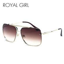 Королевская девушка новые ретро Квадратные Солнцезащитные очки для мужчин и женщин негабаритных солнцезащитных очков люксовый бренд gafas de sol de los hombres ss513