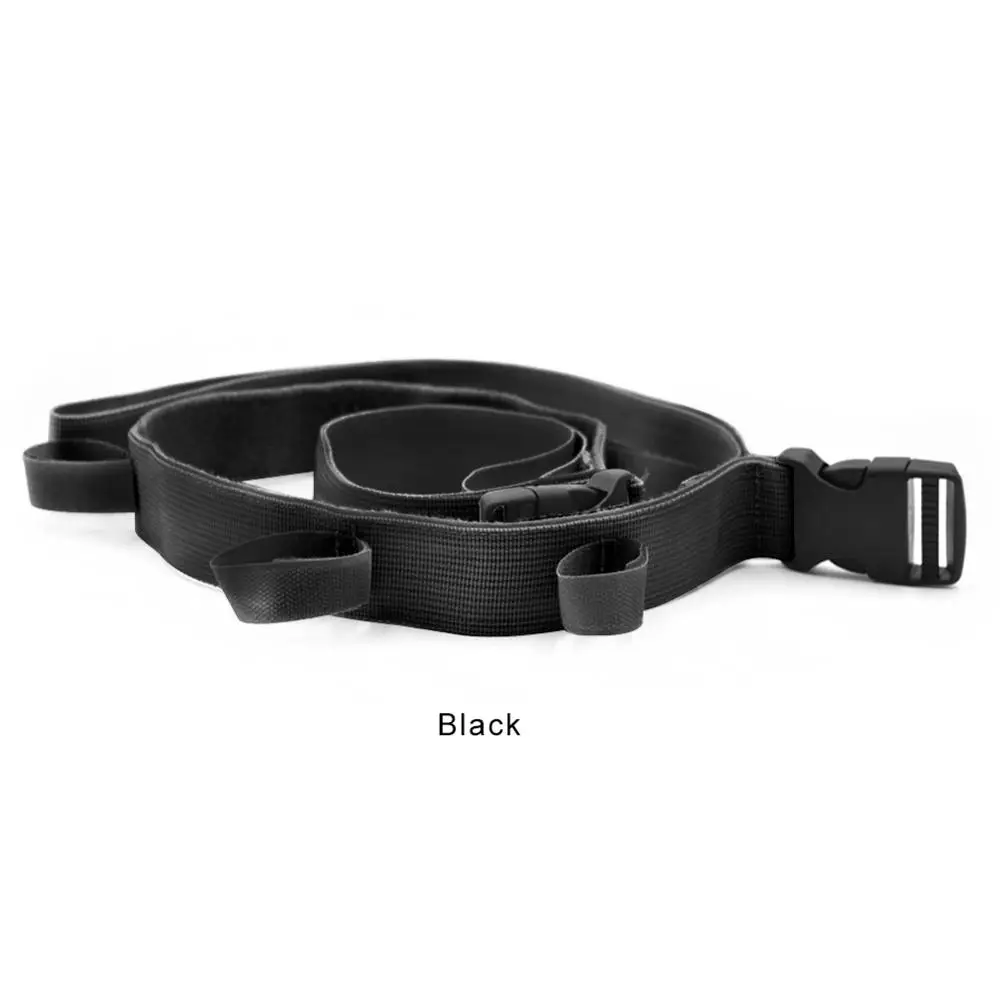Черный 2PCS Fishing Portable Rack Car Fish Rafter Fishing Rod Strap Fishing Rod Saver Vehicle Rod Carrier Band Rod Holder Belt - Название цвета: Черный