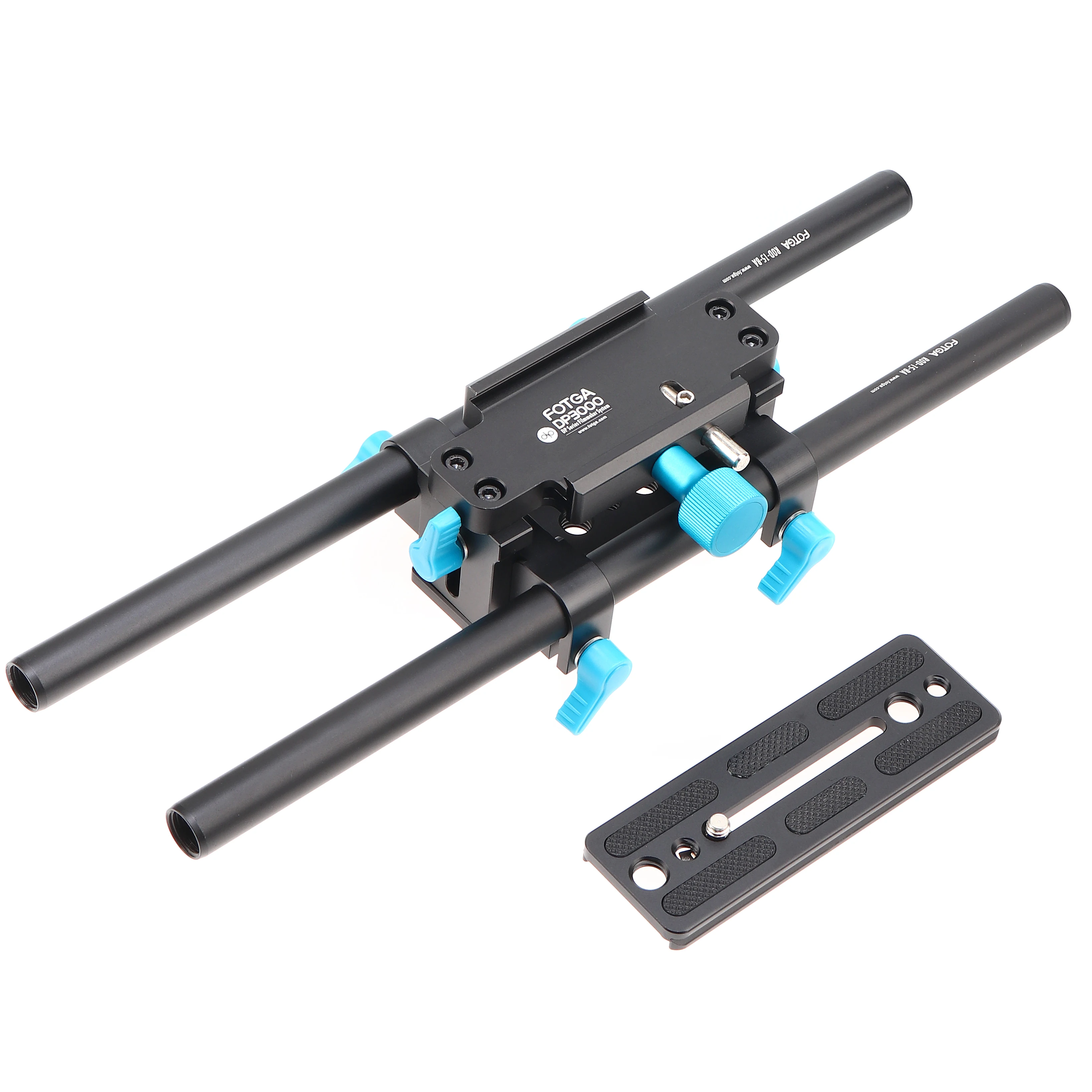 Fotga Dp3000 15Mm Rod Della Guida Avanzata Qr Baseplate Mount Per Dslr Follow Focus Rig