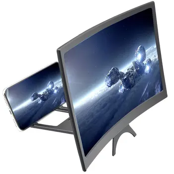

L6 Curved Screen Mobile Phone Amplifier 12 Inch Hd Enlarged Screen Reduce Radiation Anti Blue Lens 1 Pcs